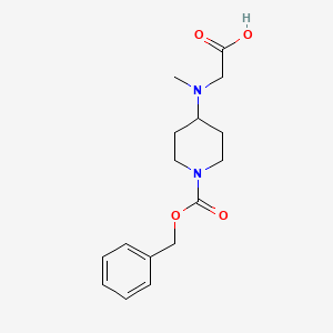 molecular formula C16H22N2O4 B7917337 4-(Carboxymethyl-methyl-amino)-piperidine-1-carboxylic acid benzyl ester 