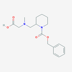 molecular formula C17H24N2O4 B7917347 2-[(Carboxymethyl-methyl-amino)-methyl]-piperidine-1-carboxylic acid benzyl ester 