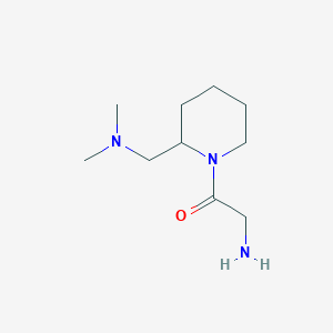 molecular formula C10H21N3O B7917366 2-Amino-1-(2-((dimethylamino)methyl)piperidin-1-yl)ethanone 