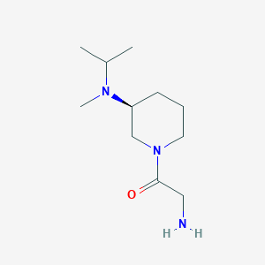 molecular formula C11H23N3O B7917384 (S)-2-Amino-1-(3-(isopropyl(methyl)amino)piperidin-1-yl)ethanone 