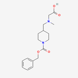 molecular formula C17H24N2O4 B7917394 4-[(Carboxymethyl-methyl-amino)-methyl]-piperidine-1-carboxylic acid benzyl ester 