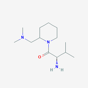 molecular formula C13H27N3O B7917427 (S)-2-Amino-1-(2-dimethylaminomethyl-piperidin-1-yl)-3-methyl-butan-1-one 