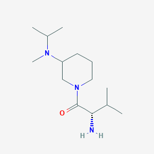 molecular formula C14H29N3O B7917432 (S)-2-Amino-1-[3-(isopropyl-methyl-amino)-piperidin-1-yl]-3-methyl-butan-1-one 