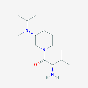 molecular formula C14H29N3O B7917438 (S)-2-Amino-1-[(R)-3-(isopropyl-methyl-amino)-piperidin-1-yl]-3-methyl-butan-1-one 