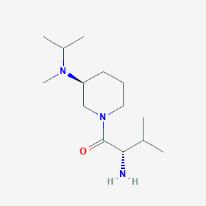 molecular formula C14H29N3O B7917444 (S)-2-Amino-1-[(S)-3-(isopropyl-methyl-amino)-piperidin-1-yl]-3-methyl-butan-1-one 