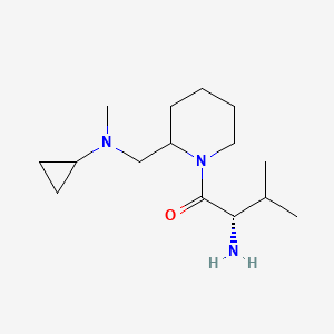 (S)-2-Amino-1-{2-[(cyclopropyl-methyl-amino)-methyl]-piperidin-1-yl}-3-methyl-butan-1-one