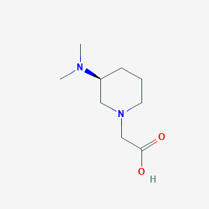 molecular formula C9H18N2O2 B7917504 ((S)-3-Dimethylamino-piperidin-1-yl)-acetic acid 