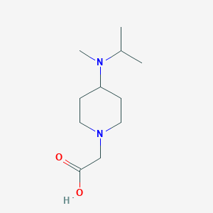 molecular formula C11H22N2O2 B7917528 [4-(Isopropyl-methyl-amino)-piperidin-1-yl]-acetic acid 