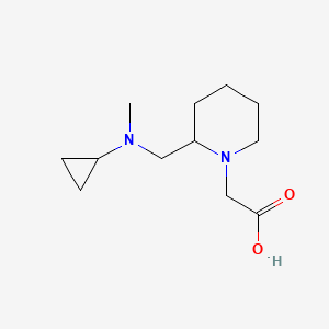 molecular formula C12H22N2O2 B7917568 {2-[(Cyclopropyl-methyl-amino)-methyl]-piperidin-1-yl}-acetic acid 