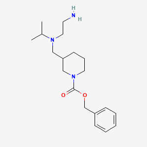 molecular formula C19H31N3O2 B7917671 3-{[(2-Amino-ethyl)-isopropyl-amino]-methyl}-piperidine-1-carboxylic acid benzyl ester 