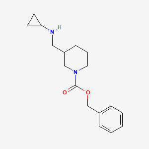 molecular formula C17H24N2O2 B7917722 3-Cyclopropylaminomethyl-piperidine-1-carboxylic acid benzyl ester 