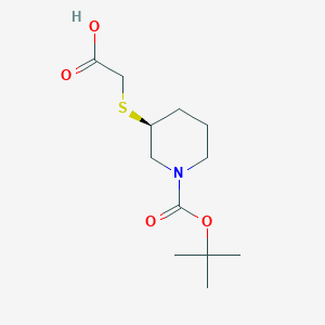 (S)-3-Carboxymethylsulfanyl-piperidine-1-carboxylic acid tert-butyl ester