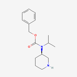 molecular formula C16H24N2O2 B7917742 Isopropyl-(R)-piperidin-3-yl-carbamic acid benzyl ester 