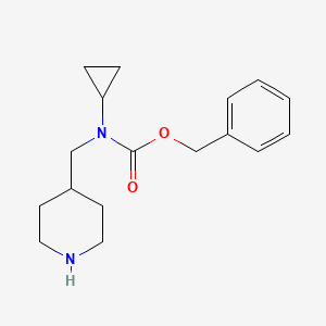 molecular formula C17H24N2O2 B7917778 Cyclopropyl-piperidin-4-ylmethyl-carbamic acid benzyl ester 