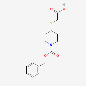 4-Carboxymethylsulfanyl-piperidine-1-carboxylic acid benzyl ester