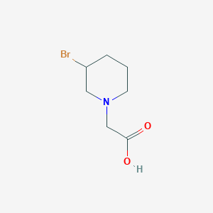 molecular formula C7H12BrNO2 B7917867 (3-Bromo-piperidin-1-yl)-acetic acid 