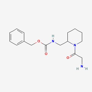 molecular formula C16H23N3O3 B7917885 [1-(2-Amino-acetyl)-piperidin-2-ylmethyl]-carbamic acid benzyl ester 