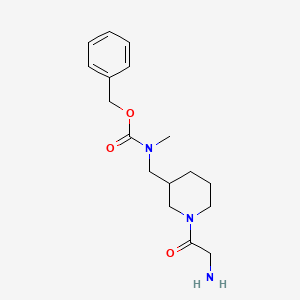 molecular formula C17H25N3O3 B7917907 [1-(2-Amino-acetyl)-piperidin-3-ylmethyl]-methyl-carbamic acid benzyl ester 