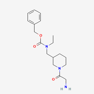 [1-(2-Amino-acetyl)-piperidin-3-ylmethyl]-ethyl-carbamic acid benzyl ester