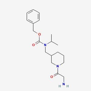 molecular formula C19H29N3O3 B7917968 [1-(2-Amino-acetyl)-piperidin-3-ylmethyl]-isopropyl-carbamic acid benzyl ester 