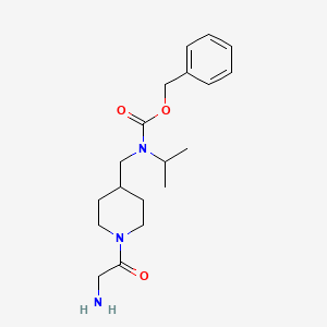 molecular formula C19H29N3O3 B7917970 [1-(2-Amino-acetyl)-piperidin-4-ylmethyl]-isopropyl-carbamic acid benzyl ester 