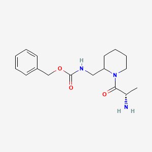 molecular formula C17H25N3O3 B7918018 [1-((S)-2-Amino-propionyl)-piperidin-2-ylmethyl]-carbamic acid benzyl ester 