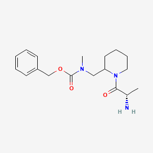 molecular formula C18H27N3O3 B7918060 [1-((S)-2-Amino-propionyl)-piperidin-2-ylmethyl]-methyl-carbamic acid benzyl ester 