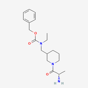 molecular formula C19H29N3O3 B7918101 [1-((S)-2-Amino-propionyl)-piperidin-3-ylmethyl]-ethyl-carbamic acid benzyl ester 