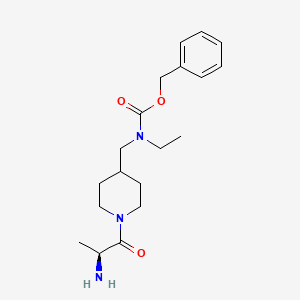 [1-((S)-2-Amino-propionyl)-piperidin-4-ylmethyl]-ethyl-carbamic acid benzyl ester