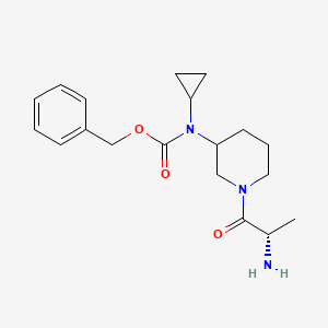 molecular formula C19H27N3O3 B7918155 [1-((S)-2-Amino-propionyl)-piperidin-3-yl]-cyclopropyl-carbamic acid benzyl ester 