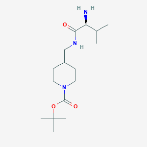 4-[((S)-2-Amino-3-methyl-butyrylamino)-methyl]-piperidine-1-carboxylic acid tert-butyl ester