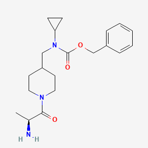 molecular formula C20H29N3O3 B7918170 [1-((S)-2-Amino-propionyl)-piperidin-4-ylmethyl]-cyclopropyl-carbamic acid benzyl ester 