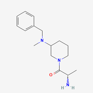 molecular formula C16H25N3O B7918188 (S)-2-Amino-1-[3-(benzyl-methyl-amino)-piperidin-1-yl]-propan-1-one 