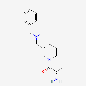 molecular formula C17H27N3O B7918209 (S)-2-Amino-1-{3-[(benzyl-methyl-amino)-methyl]-piperidin-1-yl}-propan-1-one 