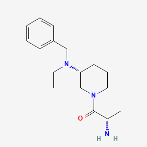 molecular formula C17H27N3O B7918222 (S)-2-Amino-1-[(R)-3-(benzyl-ethyl-amino)-piperidin-1-yl]-propan-1-one 