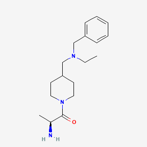 (S)-2-Amino-1-(4-((benzyl(ethyl)amino)methyl)piperidin-1-yl)propan-1-one