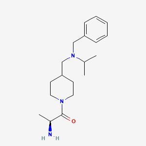 molecular formula C19H31N3O B7918274 (S)-2-Amino-1-{4-[(benzyl-isopropyl-amino)-methyl]-piperidin-1-yl}-propan-1-one 