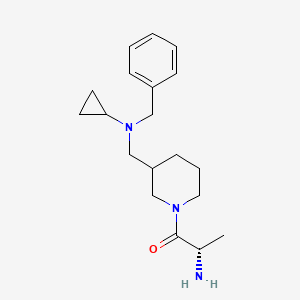 (2S)-2-Amino-1-(3-((benzyl(cyclopropyl)amino)methyl)piperidin-1-yl)propan-1-one