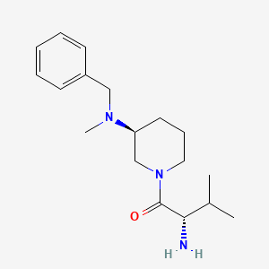 molecular formula C18H29N3O B7918302 (S)-2-Amino-1-[(S)-3-(benzyl-methyl-amino)-piperidin-1-yl]-3-methyl-butan-1-one 