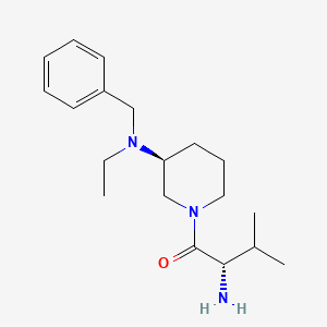 molecular formula C19H31N3O B7918330 (S)-2-Amino-1-((S)-3-(benzyl(ethyl)amino)piperidin-1-yl)-3-methylbutan-1-one 