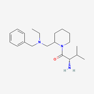 (S)-2-Amino-1-{2-[(benzyl-ethyl-amino)-methyl]-piperidin-1-yl}-3-methyl-butan-1-one