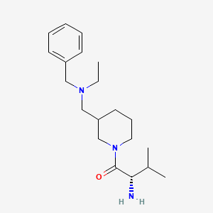 (S)-2-Amino-1-{3-[(benzyl-ethyl-amino)-methyl]-piperidin-1-yl}-3-methyl-butan-1-one