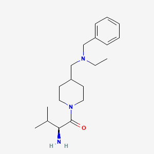 (S)-2-Amino-1-{4-[(benzyl-ethyl-amino)-methyl]-piperidin-1-yl}-3-methyl-butan-1-one