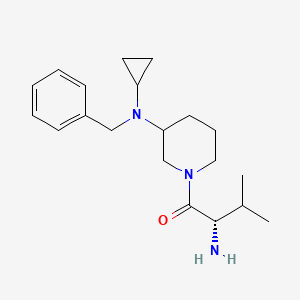 molecular formula C20H31N3O B7918395 (S)-2-Amino-1-[3-(benzyl-cyclopropyl-amino)-piperidin-1-yl]-3-methyl-butan-1-one 