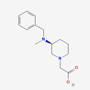 molecular formula C15H22N2O2 B7918442 [(S)-3-(Benzyl-methyl-amino)-piperidin-1-yl]-acetic acid 