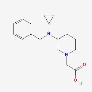 molecular formula C17H24N2O2 B7918511 [3-(Benzyl-cyclopropyl-amino)-piperidin-1-yl]-acetic acid 