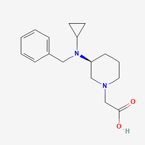 molecular formula C17H24N2O2 B7918513 [(S)-3-(Benzyl-cyclopropyl-amino)-piperidin-1-yl]-acetic acid 