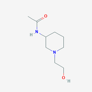 molecular formula C9H18N2O2 B7918535 N-[1-(2-Hydroxy-ethyl)-piperidin-3-yl]-acetamide 