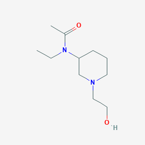 molecular formula C11H22N2O2 B7918587 N-Ethyl-N-[1-(2-hydroxy-ethyl)-piperidin-3-yl]-acetamide 