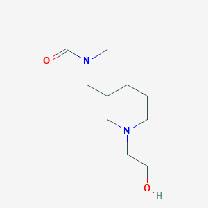 molecular formula C12H24N2O2 B7918609 N-Ethyl-N-[1-(2-hydroxy-ethyl)-piperidin-3-ylmethyl]-acetamide 